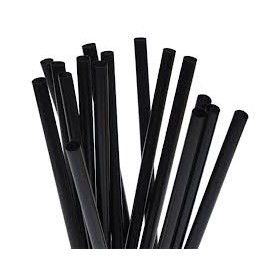 CANNUCCE NERE 21 CM.PLA BIOCOMPOS.500 PZ